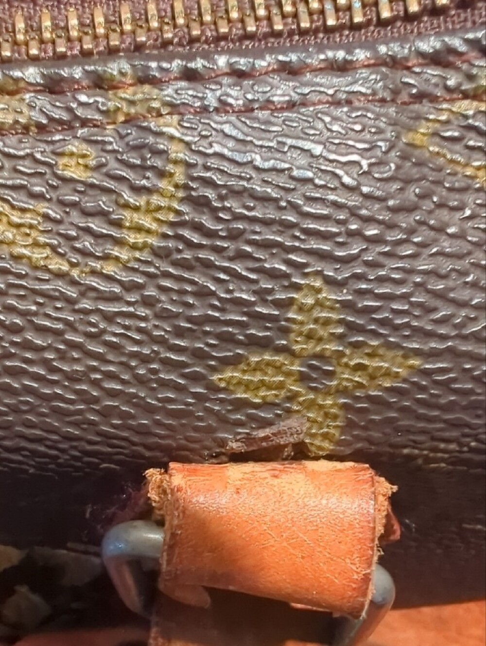 Authentic Custom LV Speedy 25 Brown with Gold Crown Accent - Picture 15 of 17